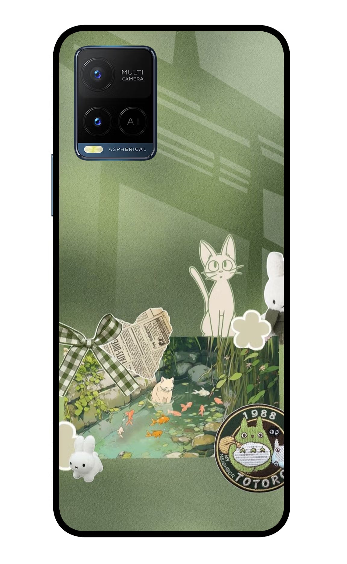 Aesthetic anime Vivo Y33T Glass Case