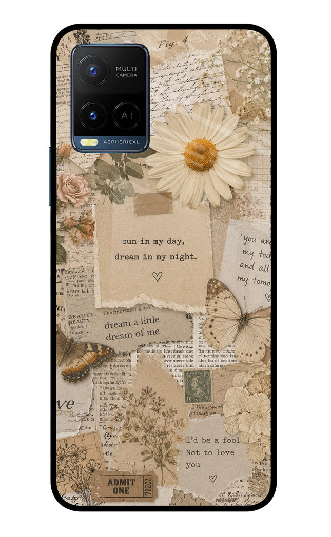 Vintage case Vivo Y33T Glass Case