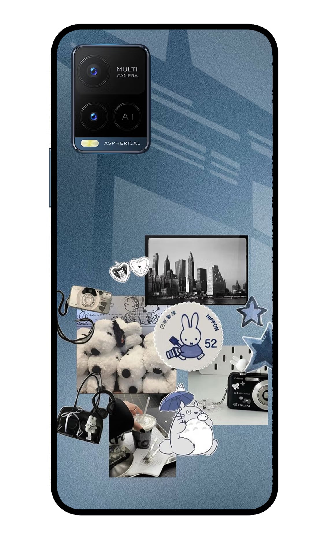 Miffy Vivo Y33T Glass Case Back Cover by Casekaro