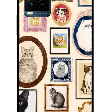 Mirror Cats Vivo Y33T Glass Case