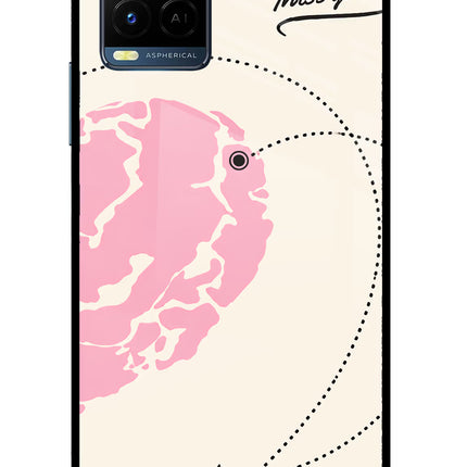 Miss Orbit Vivo Y33T Glass Case Back Cover by Casekaro