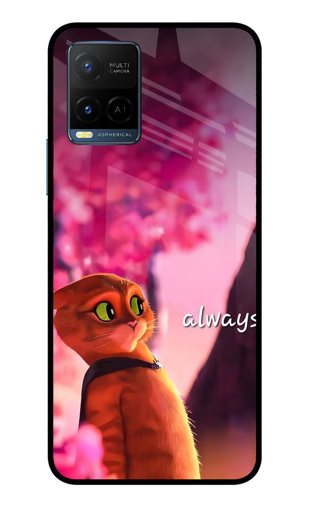 Always Cat Vivo Y33T Glass Case