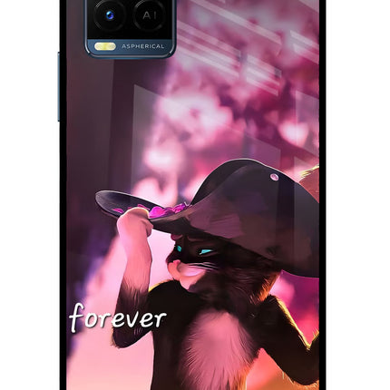 Forever Cat Vivo Y33T Glass Case