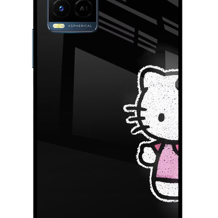 Kitty Charm Vivo Y33T Glass Case
