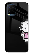 Kitty Charm Vivo Y33T Glass Case