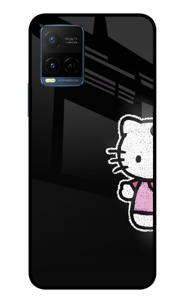 Kitty Charm Vivo Y33T Glass Case