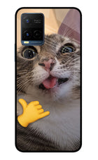 Silly Cat Call Vivo Y33T Glass Case