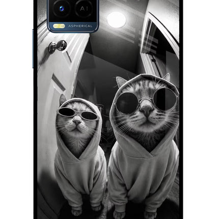 Hood Cats Vivo Y33T Glass Case