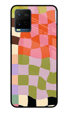 Wavy Grid Vivo Y33T Glass Case