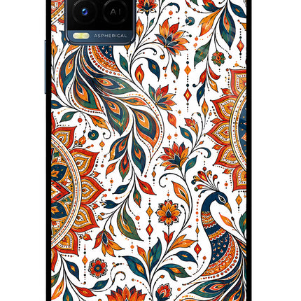 White Mayura Vivo Y33T Glass Case