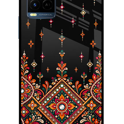 Noir Mehfil Vivo Y33T Glass Case