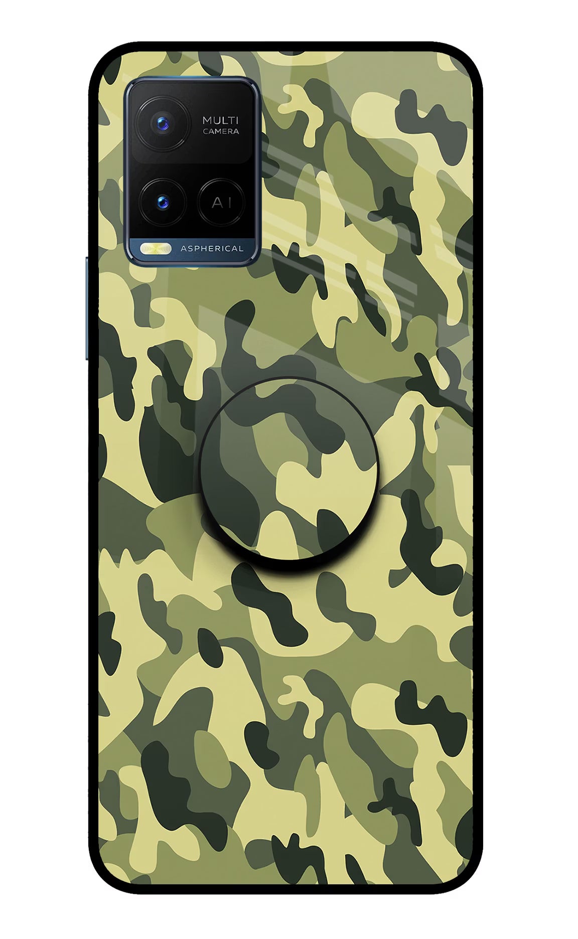 Camouflage Vivo Y33T Pop Case by Casekaro