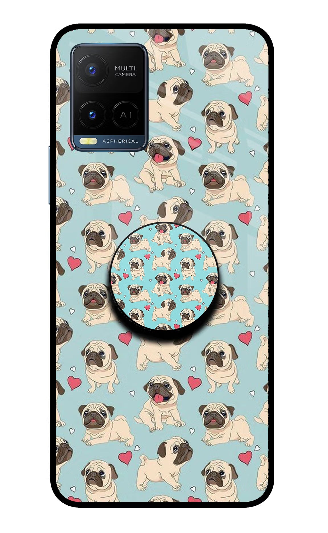 Pug Dog Vivo Y33T Pop Case by Casekaro