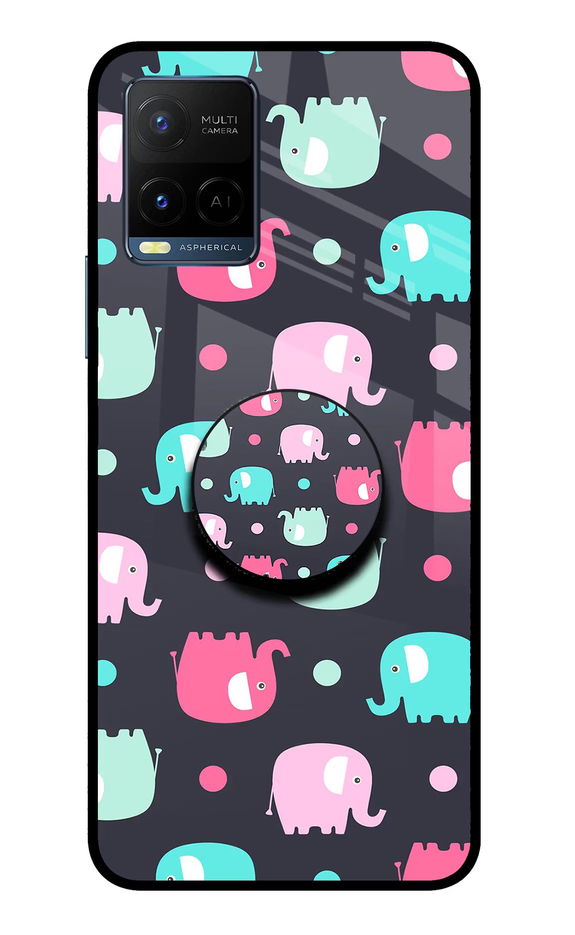 Baby Elephants Vivo Y33T Pop Case by Casekaro