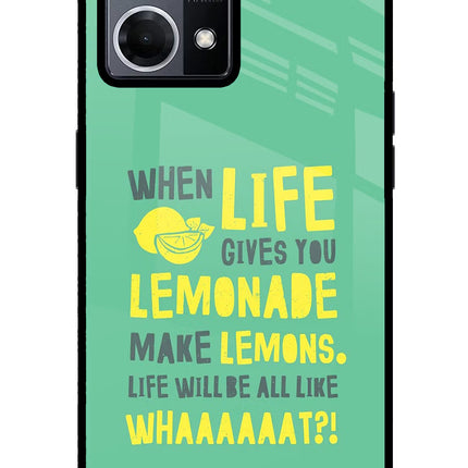 Quote Oppo F21 Pro 4G Glass Case Back Cover by Casekaro