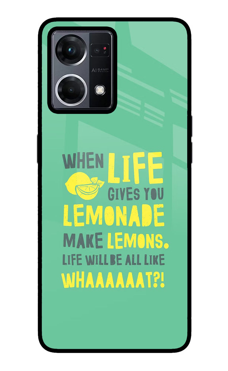 Quote Oppo F21 Pro 4G Back Cover, Glass case