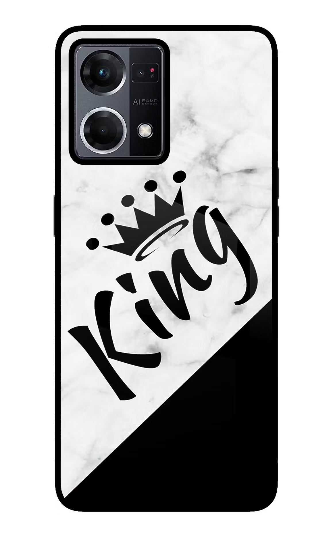 King Oppo F21 Pro 4G Glass Case Back Cover by Casekaro