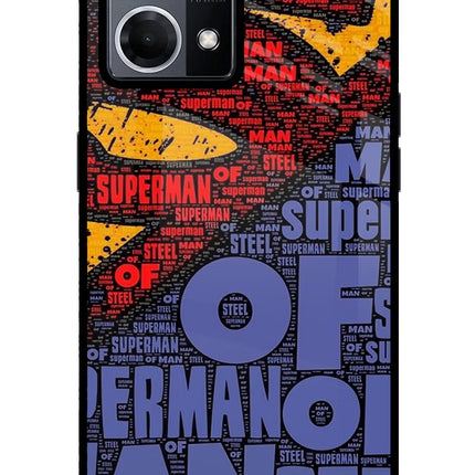 Superman Oppo F21 Pro 4G Glass Case Back Cover by Casekaro