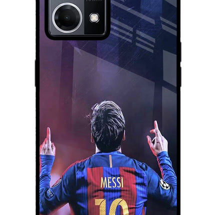 Messi Oppo F21 Pro 4G Glass Case Back Cover by Casekaro