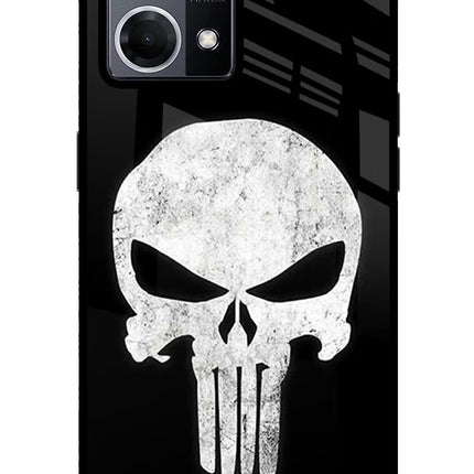 Punisher Skull Oppo F21 Pro 4G Glass Case Back Cover by Casekaro