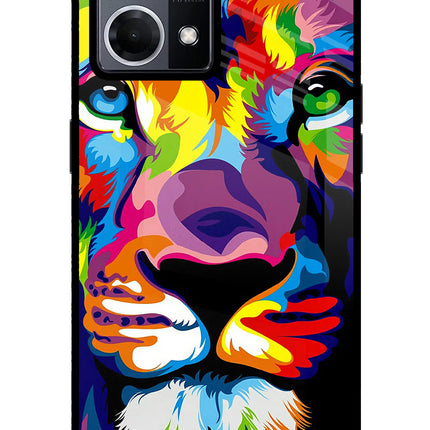 Lion Oppo F21 Pro 4G Glass Case Back Cover by Casekaro