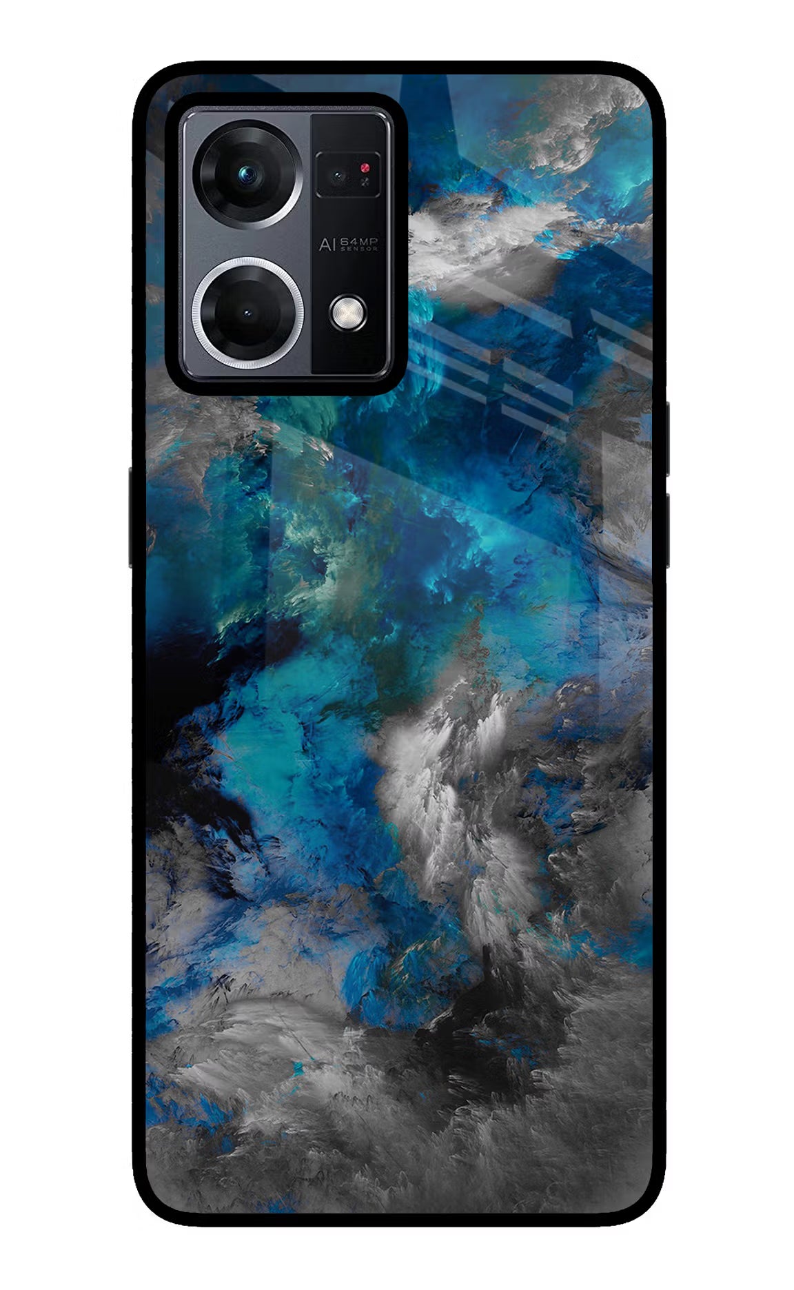 Artwork Oppo F21 Pro 4G Glass Case Back Cover by Casekaro