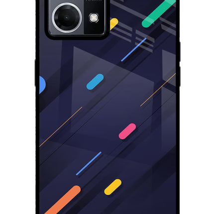 Abstract Design Oppo F21 Pro 4G Glass Case Back Cover by Casekaro