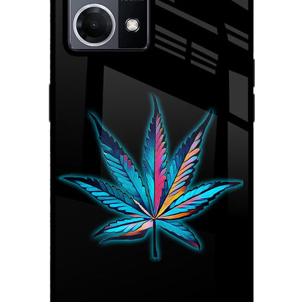 Weed Oppo F21 Pro 4G Glass Case Back Cover by Casekaro