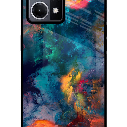 Artwork Paint Oppo F21 Pro 4G Glass Case Back Cover by Casekaro