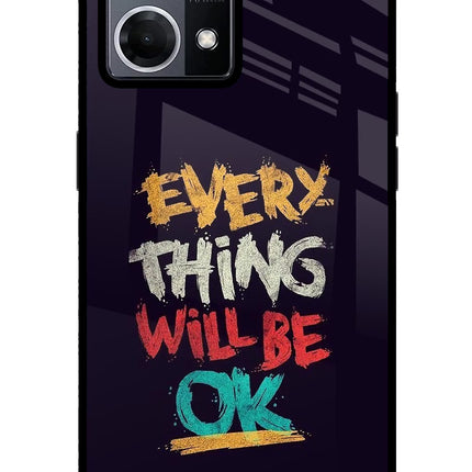 Everything Will Be Ok Oppo F21 Pro 4G Glass Case Back Cover by Casekaro