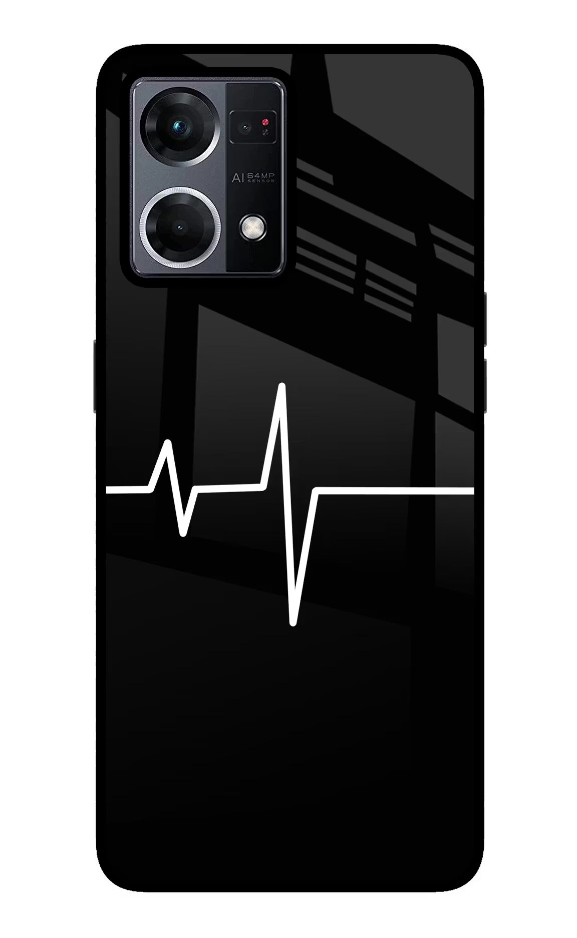 Heart Beats Oppo F21 Pro 4G Glass Case