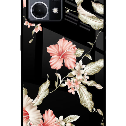Flowers Oppo F21 Pro 4G Glass Case Back Cover by Casekaro