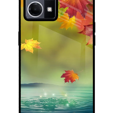 Flowers Oppo F21 Pro 4G Glass Case Back Cover by Casekaro