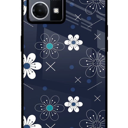 Flowers Oppo F21 Pro 4G Glass Case Back Cover by Casekaro