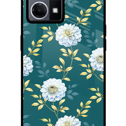 Flowers Oppo F21 Pro 4G Glass Case Back Cover by Casekaro