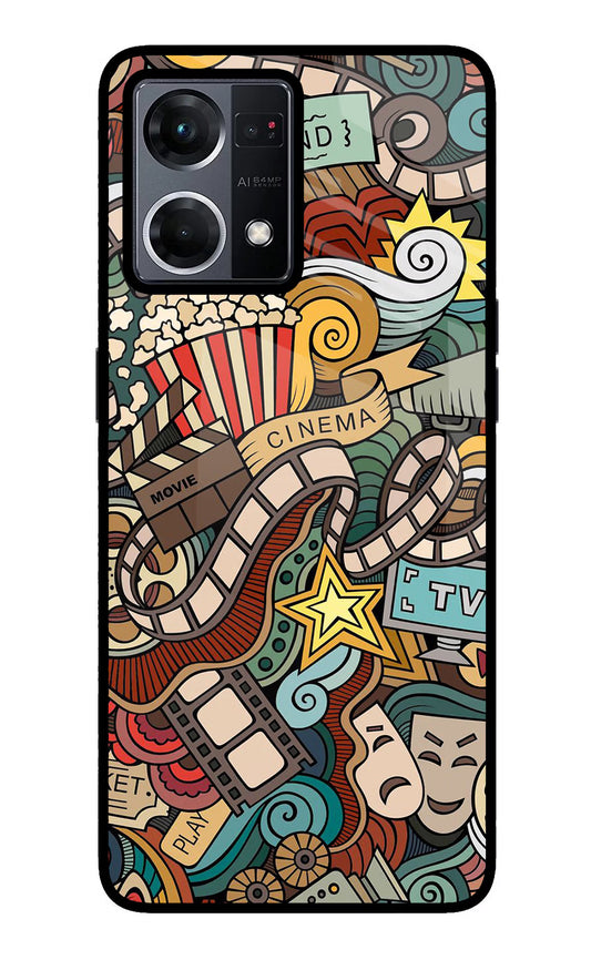 Cinema Abstract Oppo F21 Pro 4G Glass Case