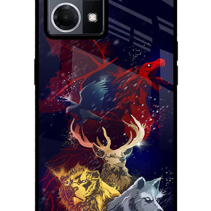 Game Of Thrones Oppo F21 Pro 4G Glass Case Back Cover by Casekaro