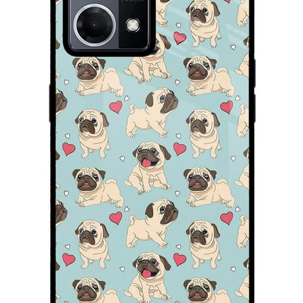 Pug Dog Oppo F21 Pro 4G Glass Case Back Cover by Casekaro