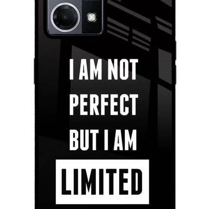 I Am Not Perfect But I Am Limited Edition Oppo F21 Pro 4G Glass Case Back Cover by Casekaro