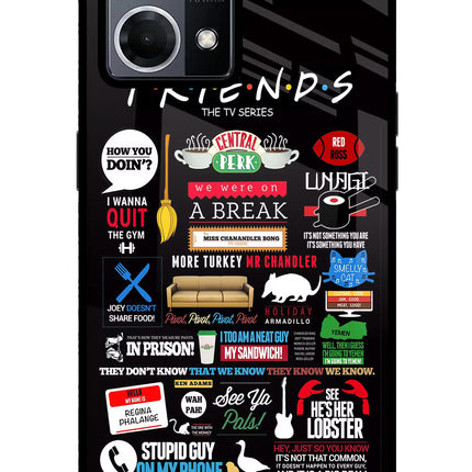 FRIENDS Oppo F21 Pro 4G Glass Case Back Cover by Casekaro