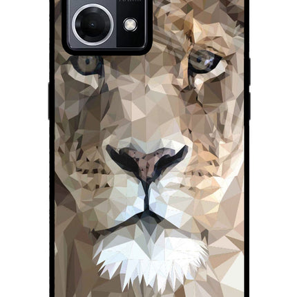 Lion Art Oppo F21 Pro 4G Glass Case Back Cover by Casekaro