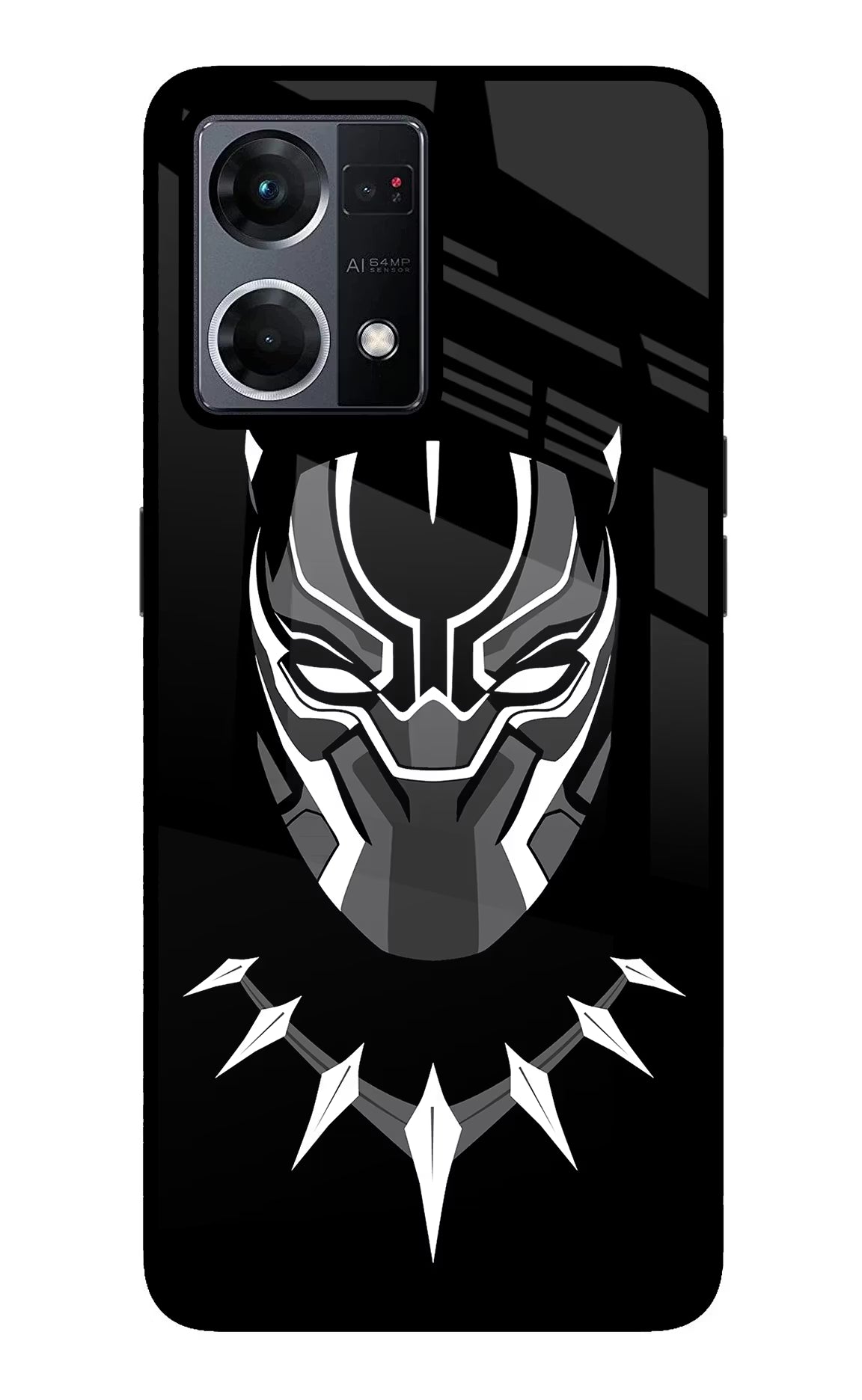Black Panther Oppo F21 Pro 4G Glass Case