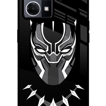 Black Panther Oppo F21 Pro 4G Glass Case Back Cover by Casekaro