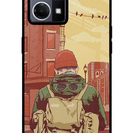 Adventurous Oppo F21 Pro 4G Glass Case Back Cover by Casekaro