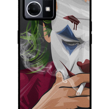 Joker Smoking Oppo F21 Pro 4G Glass Case Back Cover by Casekaro