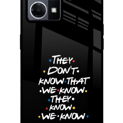 FRIENDS Dialogue Oppo F21 Pro 4G Glass Case Back Cover by Casekaro