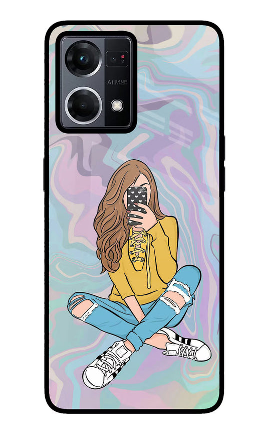Selfie Girl Oppo F21 Pro 4G Glass Case