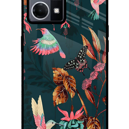 Birds Oppo F21 Pro 4G Glass Case Back Cover by Casekaro