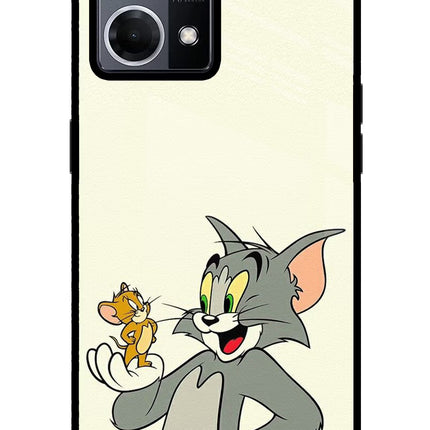 Tom & Jerry Oppo F21 Pro 4G Glass Case Back Cover by Casekaro