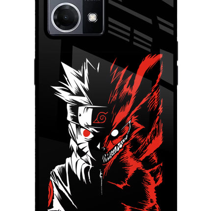 Naruto Two Face Oppo F21 Pro 4G Glass Case Back Cover by Casekaro